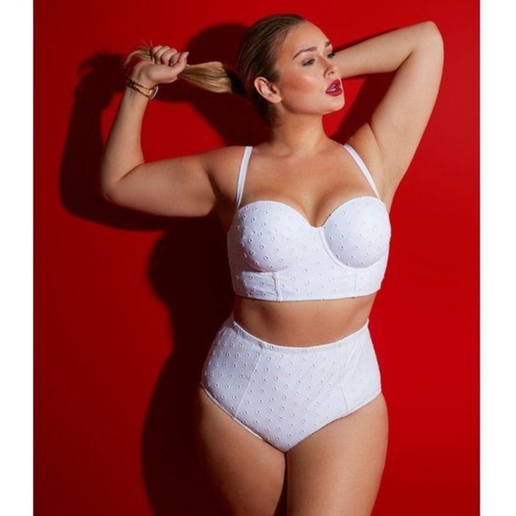 Lane Bryant Other - NEW Lane Bryant Eyelet Swim Bottoms (HIGH WAISTED)